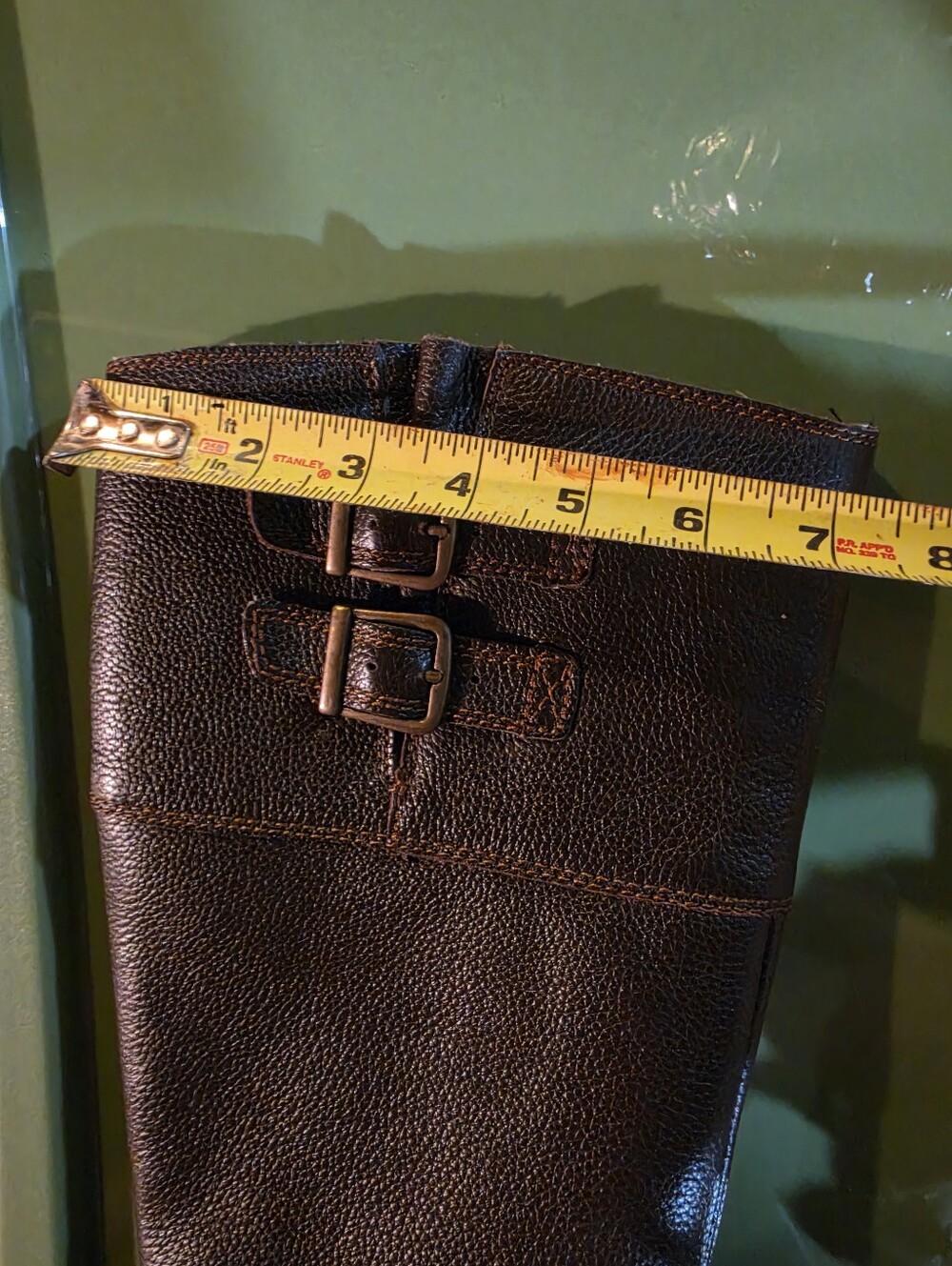 b.o.c. Born Concept Brown Leather Tall Riding Boots Women's Size 8 - Picture 8 of 8